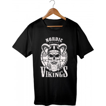 T-shirt printed Nordic Vikings Heritage