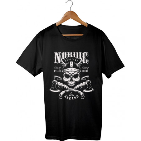 T-shirt printed Nordic Vikings Asgard