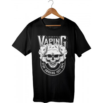 T-shirt printed Vaping...