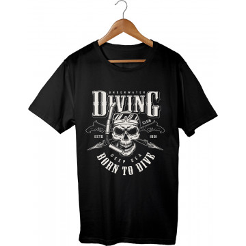 T-shirt printed Diving...