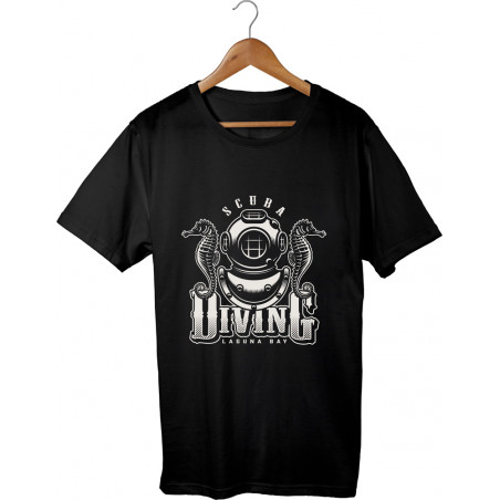 T-shirt printed Diving Laguna Bay, Gift for Diver