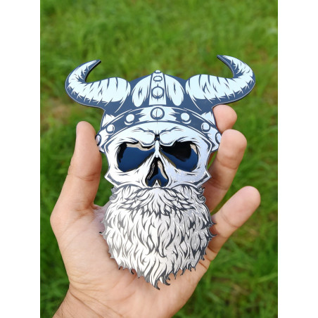 Viking badge, Viking Custom badge, Viking Skull Emblem, Viking auto decor, auto decor